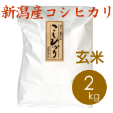 新潟産コシヒカリ（胎内産）玄米 2kg