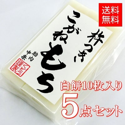 白餅（10枚入り） ×5点